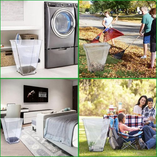 Feed Garden Trash Bag Holder - Durable Metal Frame for 30-45 Gallon Bags | Ideal for Yard Work & Camping