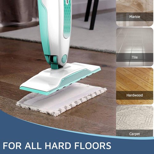 F Flammi Microfiber Mop Pads - 4-Pack Washable & Reusable Refills for Shark Steam Mop S1000 Series | Perfect for Hardwood, Tile & Stone Floors