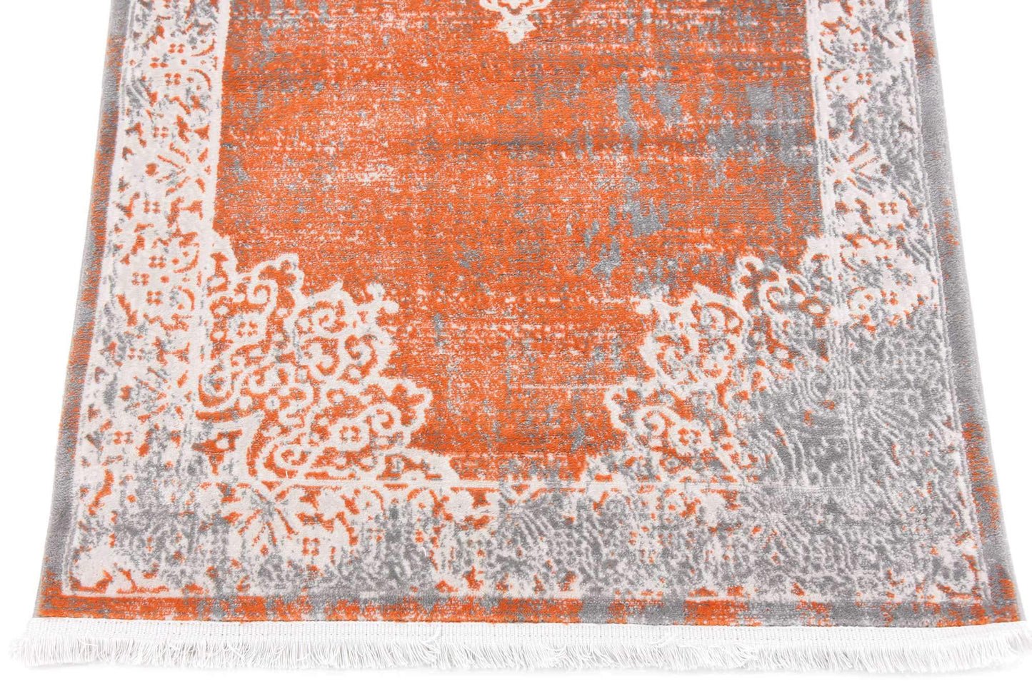 Unique Loom New Classical Collection Area Rug - Olwen (2' 7" x 10' Runner, Terracotta/ Gray)