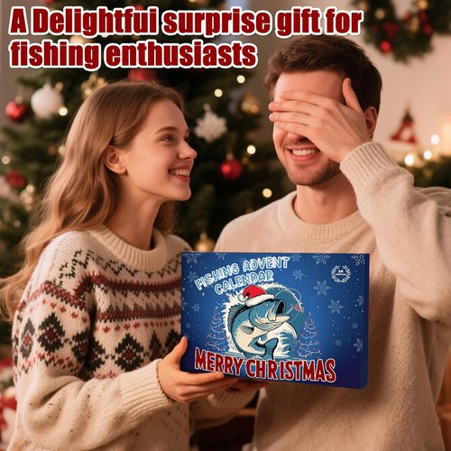 Fishing Advent Calendar 2025 - 24 Days of Surprise Gifts for Men & Boys | Tools, Lures & Accessories