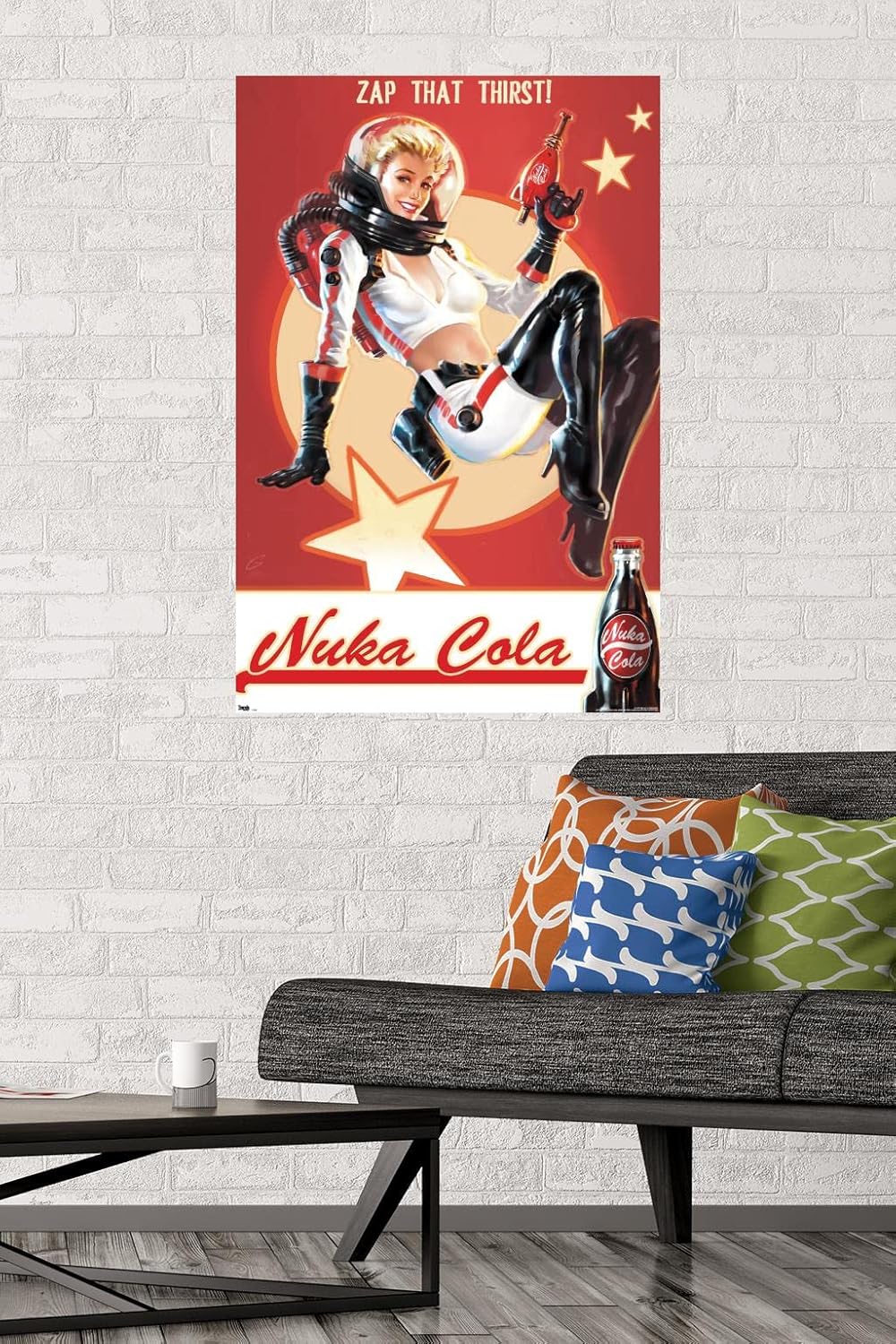 Fallout 4 Nuka Cola Wall Poster - 22.375" x 34" - Retro Gaming Decor