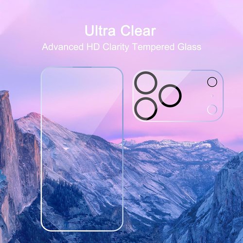 Ailun 3 Pack Screen Protector for iPhone 17 Pro Max - Camera Lens Protectors Included | Case Friendly & Dynamic Island Compatible