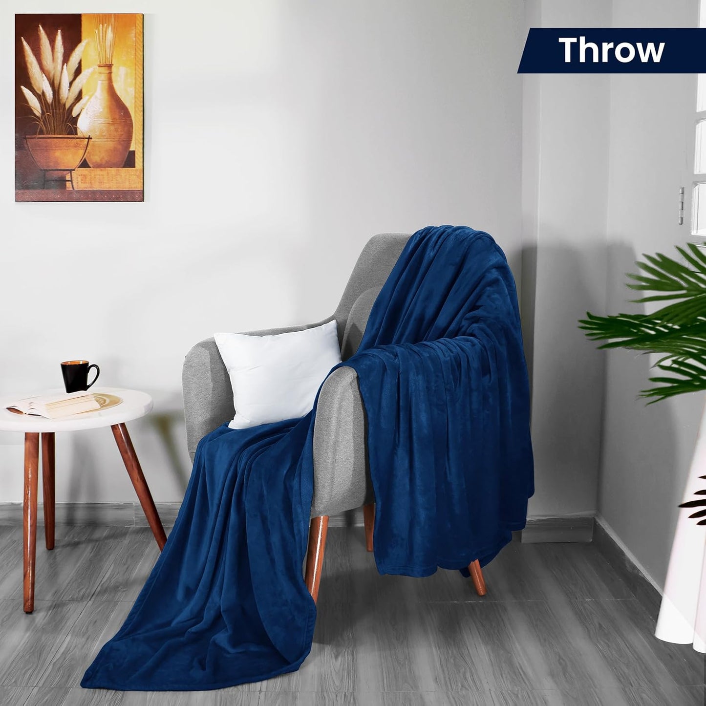Utopia Bedding Fleece Blanket - Luxury Navy Microfiber Throw | Soft, Anti-Static, 50x60 Inch