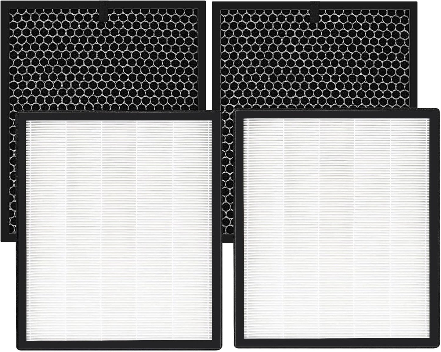 LEVOIT LV-PUR131 Replacement HEPA & Activated Carbon Filters - 2 Pack for Optimal Air Purification