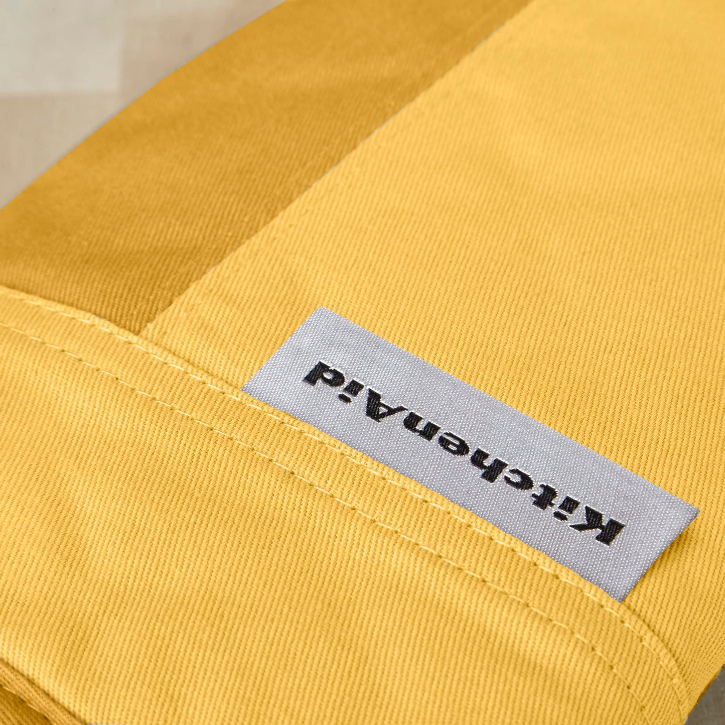 KitchenAid Beacon Two-Tone Non-Slip Mini Oven Mitt Set, Majestic Yellow, 5.5"x8", 2 Piece
