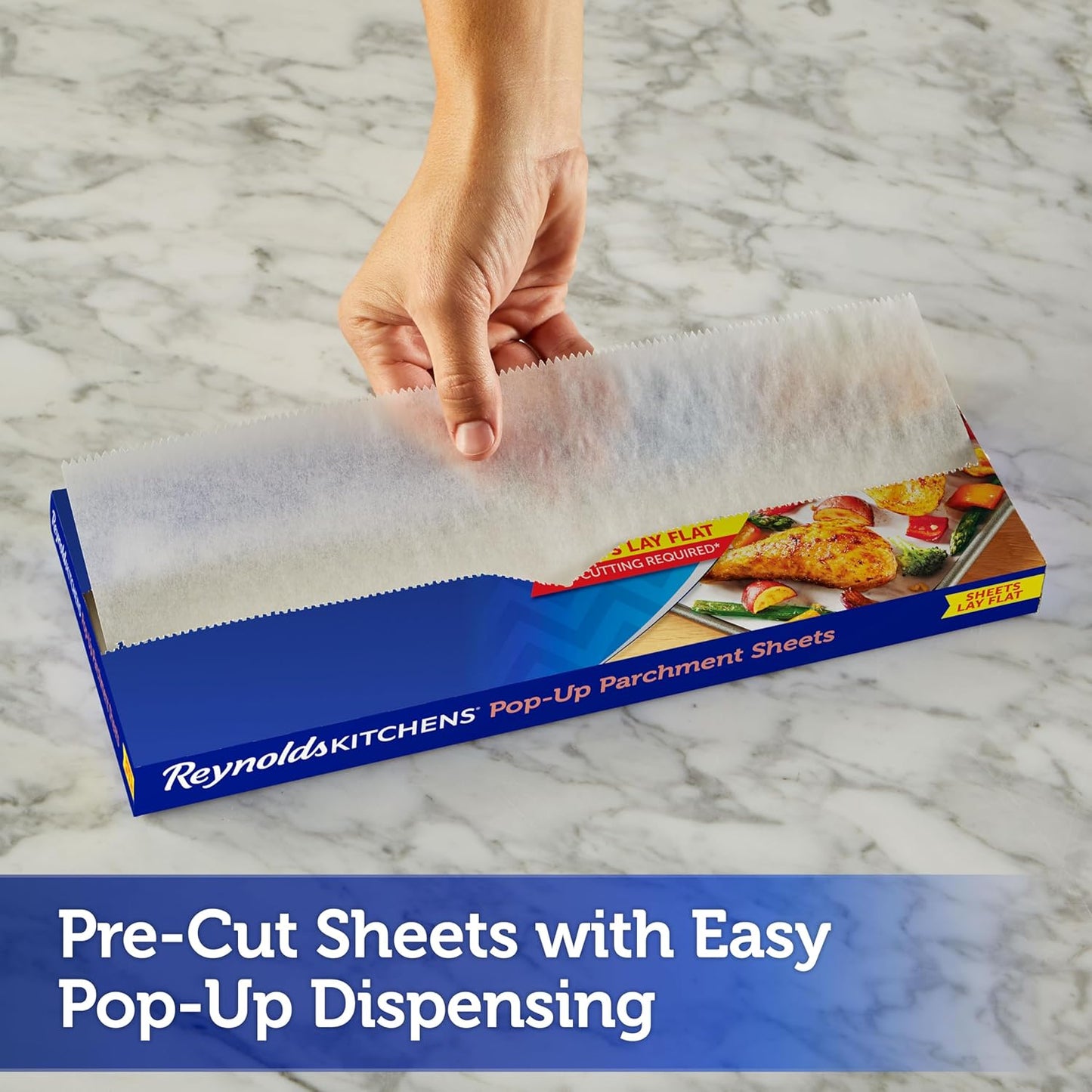 Reynolds Kitchens Parchment Paper Sheets - 120 Count, 10.7x13.75 Inch for Easy Baking