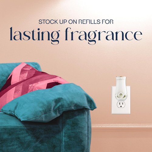 Glade PlugIns Refills Air Freshener - Lemon Zest & Poppy Scented Oils | 1.34 Fl Oz, 2 Count