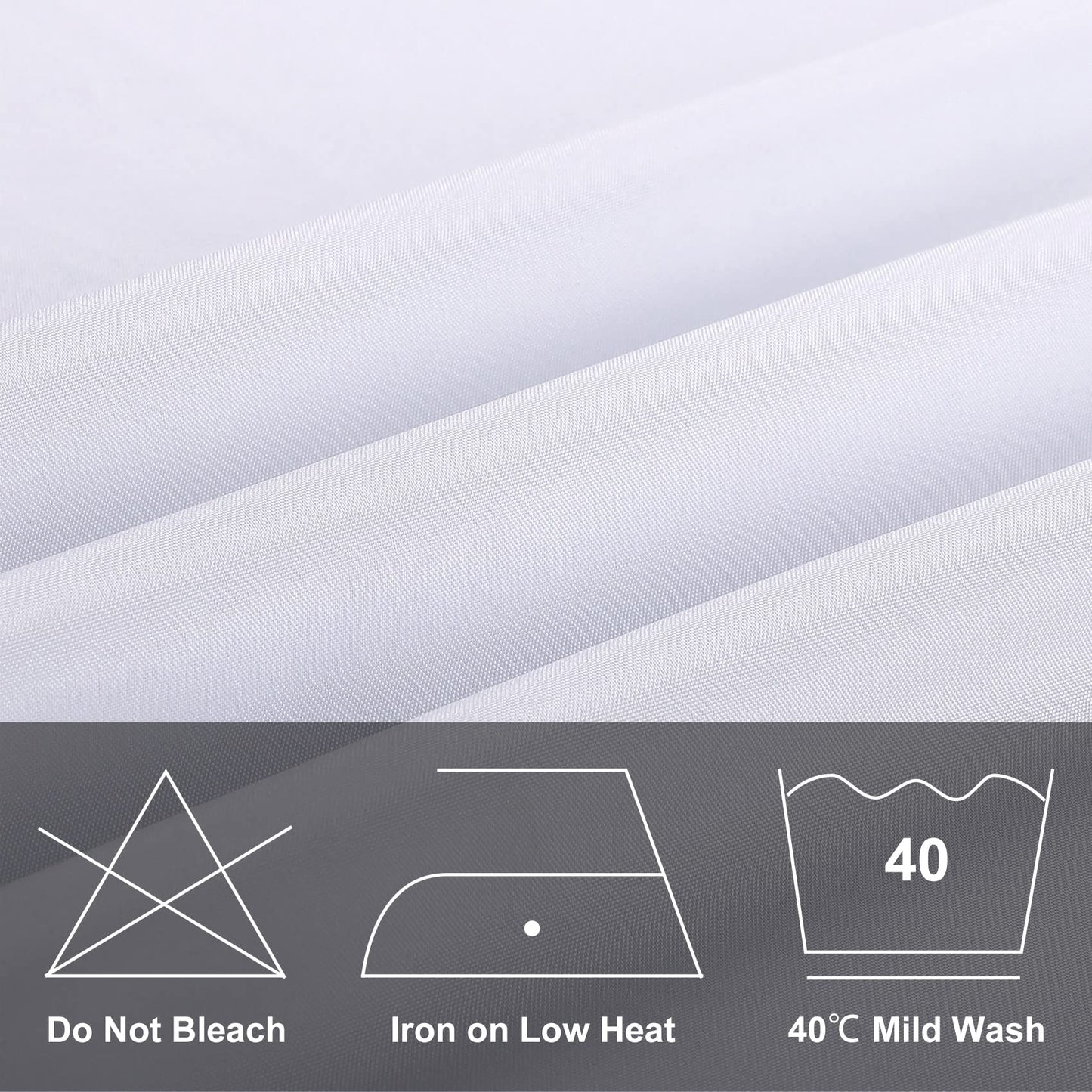 luccido 6 Pack Rectangle Tablecloth 60 x 102 Inches White Table Cloth Stain and Wrinkle Resistant Washable Polyester Fabric Table Cover for Party, Wedding and Banquet Decoration