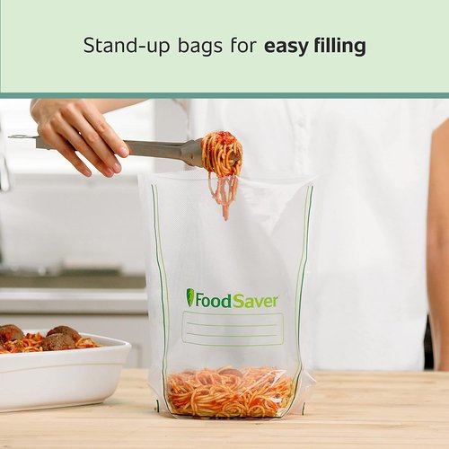 FoodSaver 1-Gallon Vacuum Sealer Bags - Commercial Grade, Reusable | 10 Count Pack