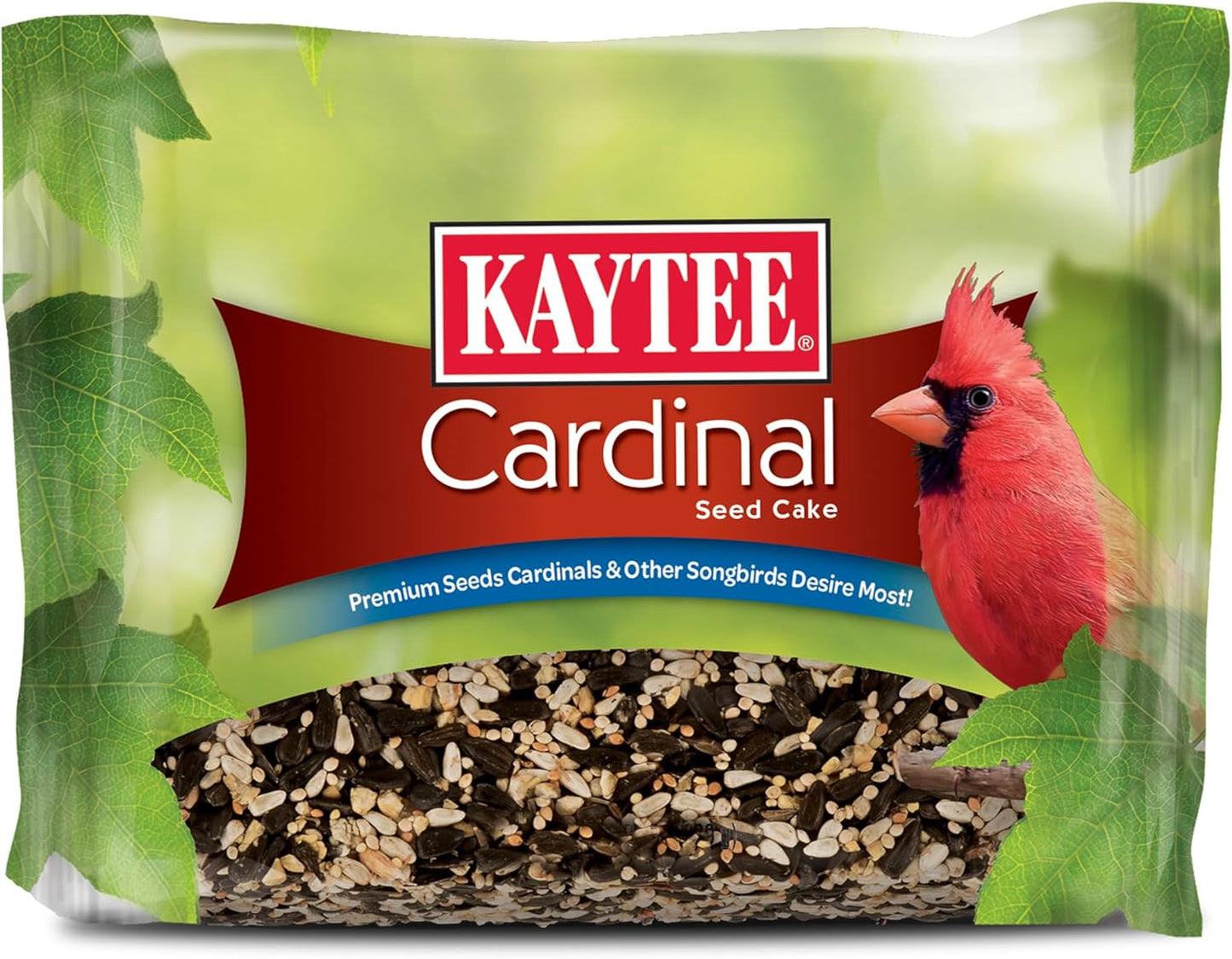 Kaytee Cardinal Seed Cake - Premium Wild Bird Food for Attracting Cardinals - 1.85 Pounds