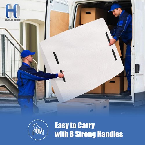 HOMESURE King Mattress Bag - Heavy Duty Storage Solution with Strong Zipper & 8 Handles | Eco-Friendly Design