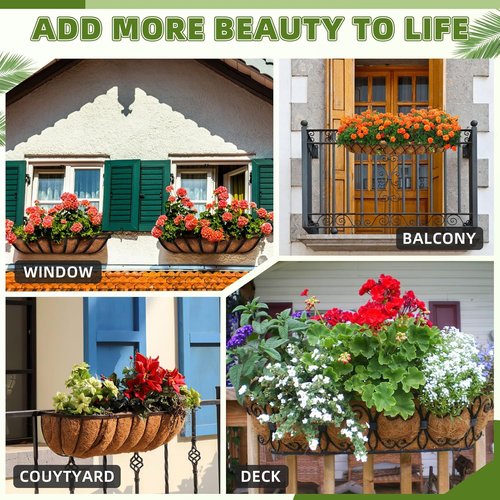 Coco Coir | 30 Inch Trough Liners - Natural Coconut Fiber for Wall Baskets & Planters (2 Pack)