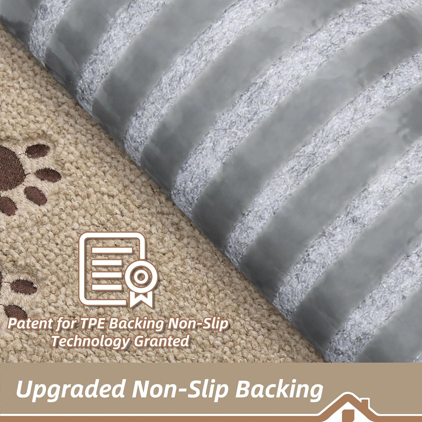BEQHAUSE Non-Slip Carpet Stair Treads | Soft Indoor Stair Runners, 28"x9", 15pcs, Beige - Machine Washable