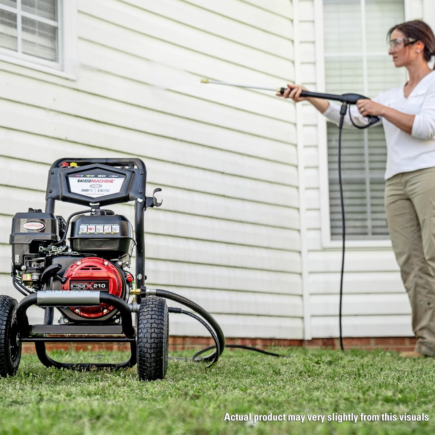 Simpson 3400 PSI Gas Pressure Washer - 2.5 GPM Cold Water Power Washer with 25' Hose | 49-State Compliant