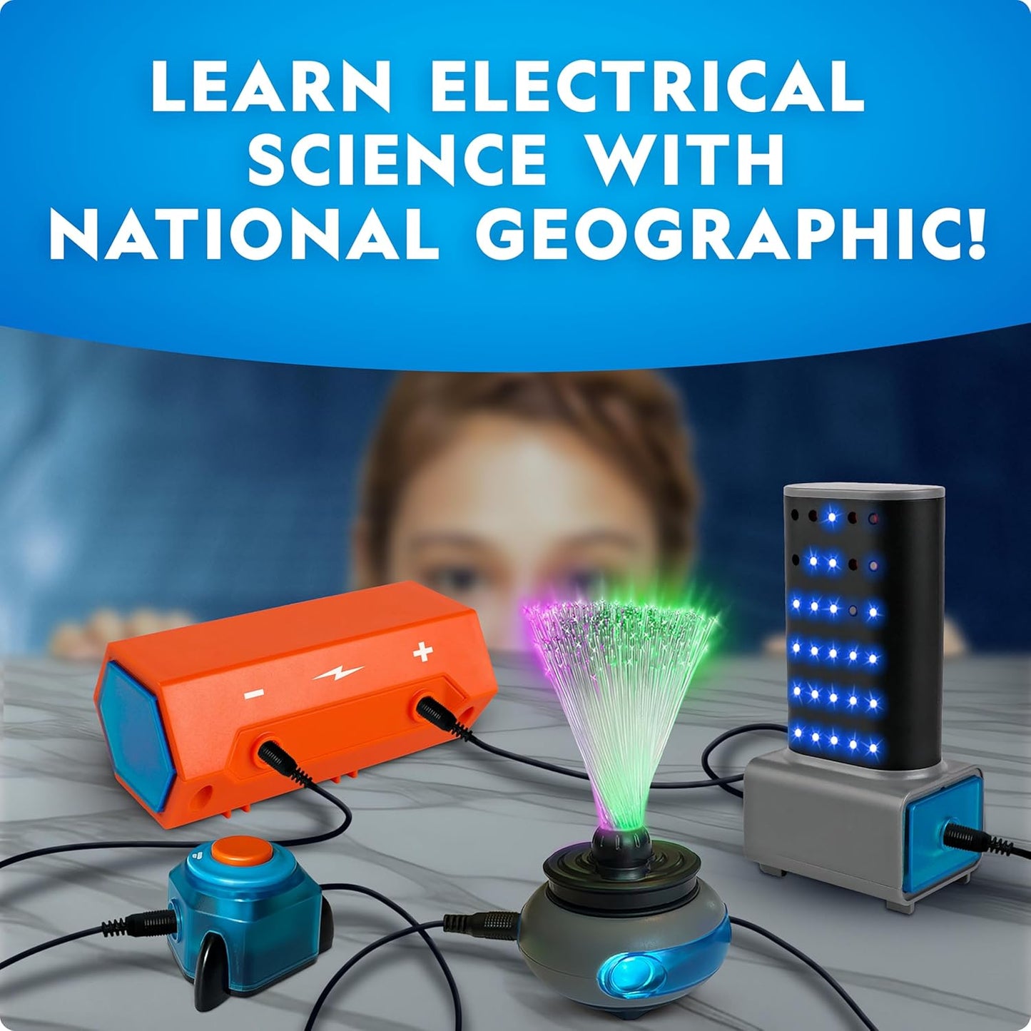 National Geographic Circuit Maker Kit - STEM Electronics Kit for Kids with 120 Projects | Fun Educational Toy