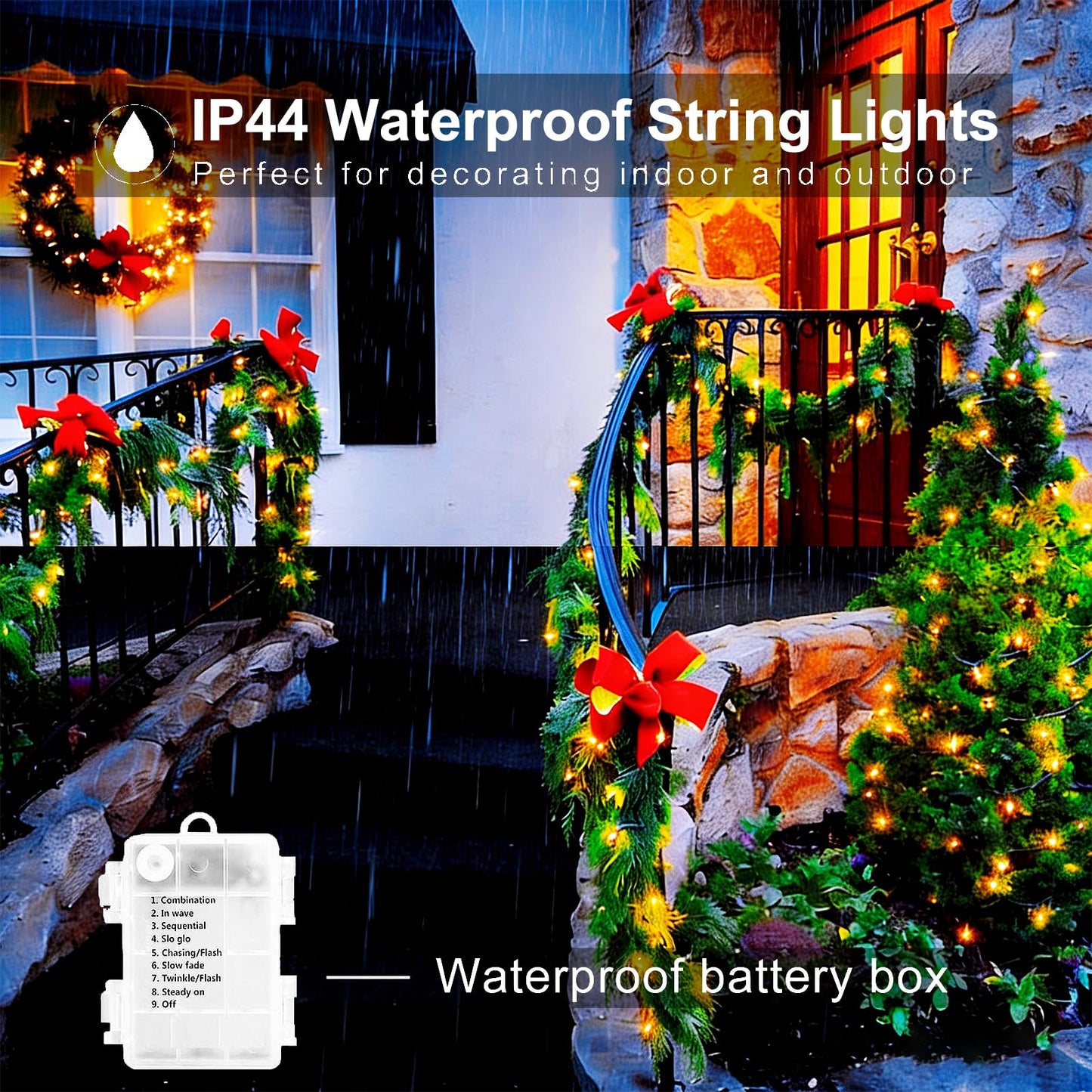 2 Pack 140Ft 400 LED Fairy Lights Battery Operated with Remote & Timer, Silver Wire Twinkle Lights Outdoor Indoor, Waterproof Fairy String Lights for DIY Bedroom Christmas Parties Tree Garden Decor