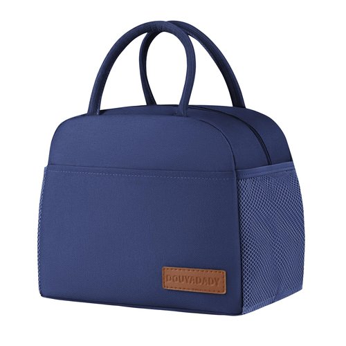 douyadady Lunch Bag Women/Men Lunch Box Women/Men (Dark blue)