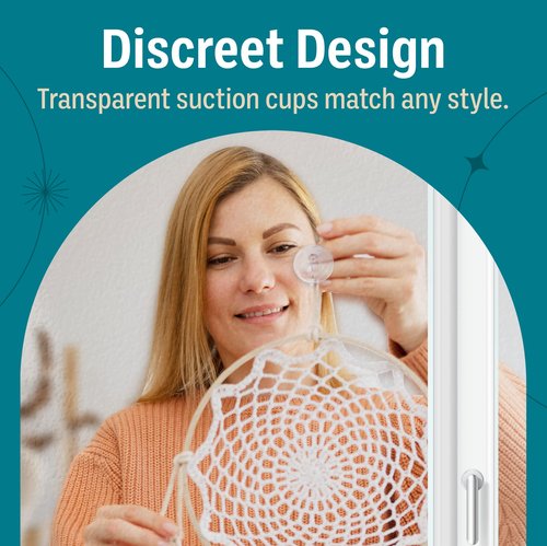 Holiday Joy Suction Cup Hooks for Shower 6Pack – Max Load 3LB Christmas Heavy Duty Suction Cup Hooks – Heavy Duty Wreath Hanger for Bathroom, Window, Towel, Shower Wall, Tile, Glass Door, Camper