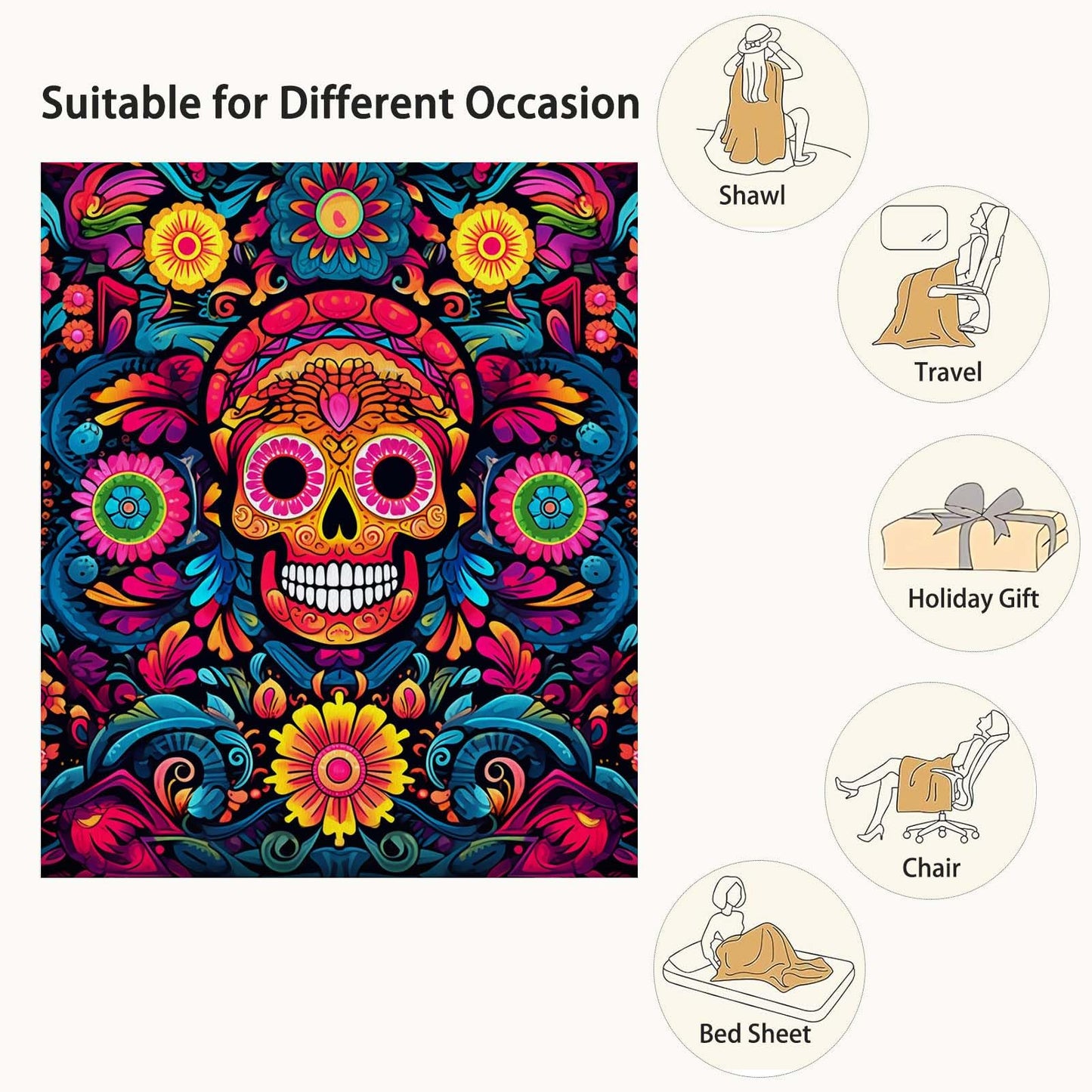 Firmiso Hummingbird Throw Blanket, Hummingbird Gifts for Women, Bird Blanket for Home Decor, Soft Lightweight Fleece, Washable No-Pilling, Single Sided, Hand/Machine Wash, 50x60 Inches