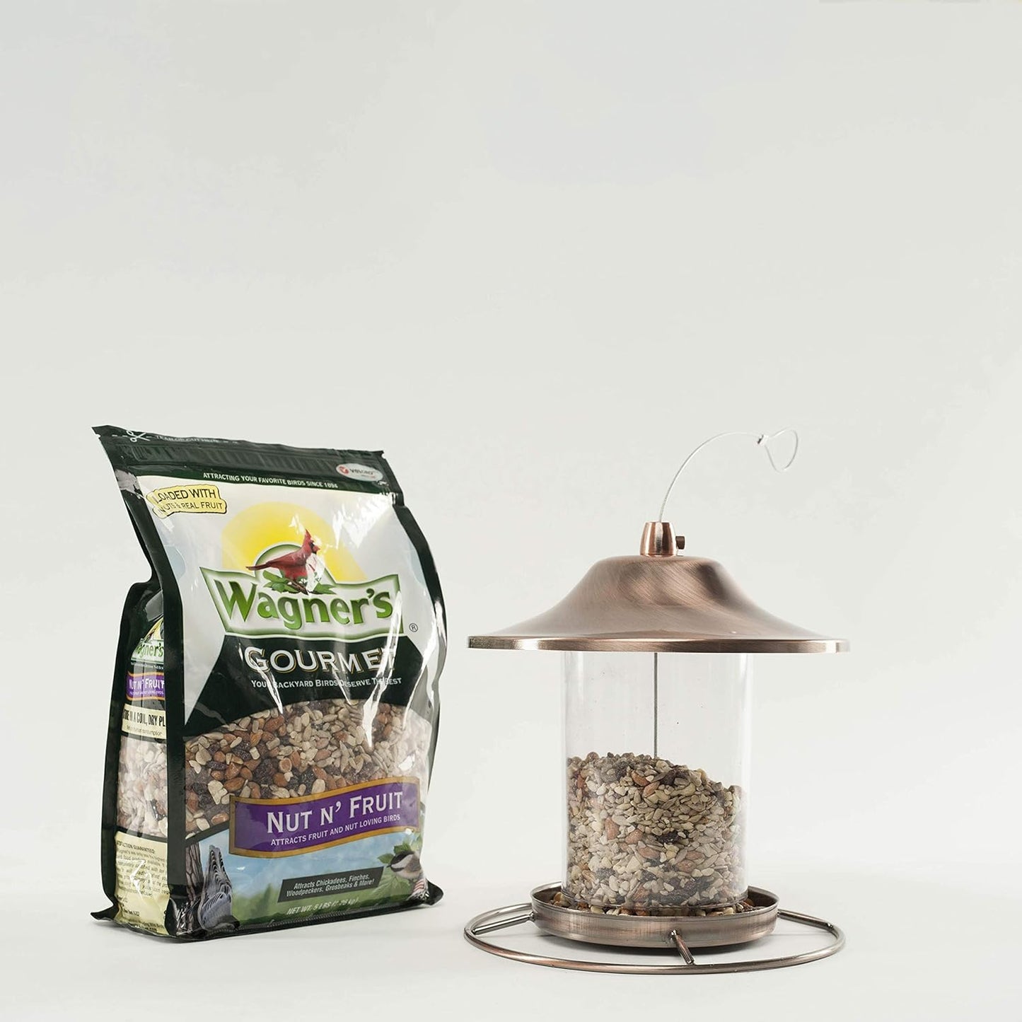 Wagner's Gourmet Nut & Fruit Wild Bird Food - 5 Pound Bag for Healthy Backyard Birds