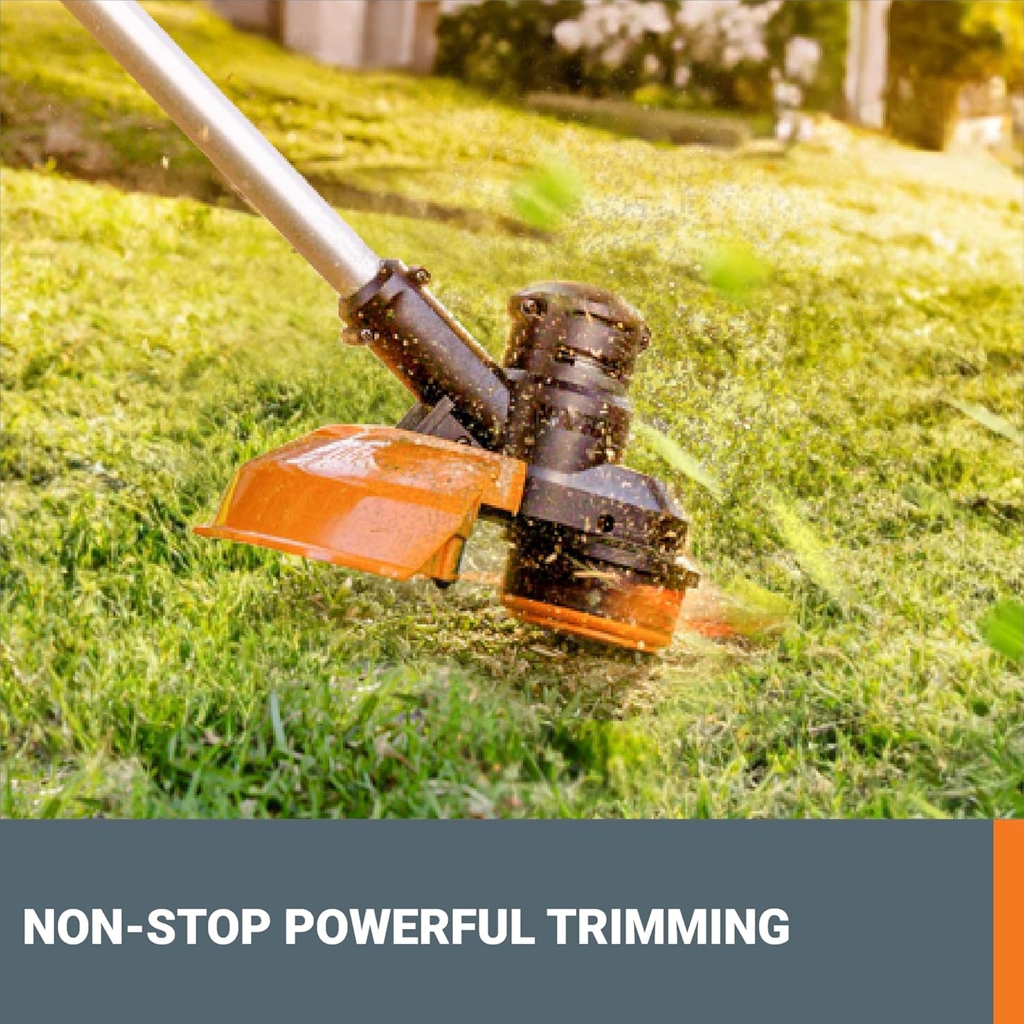 WORX 13'' Cordless String Trimmer - 40V Electric Weed Eater with Dual-Exit Cutting Head & 2 Batteries