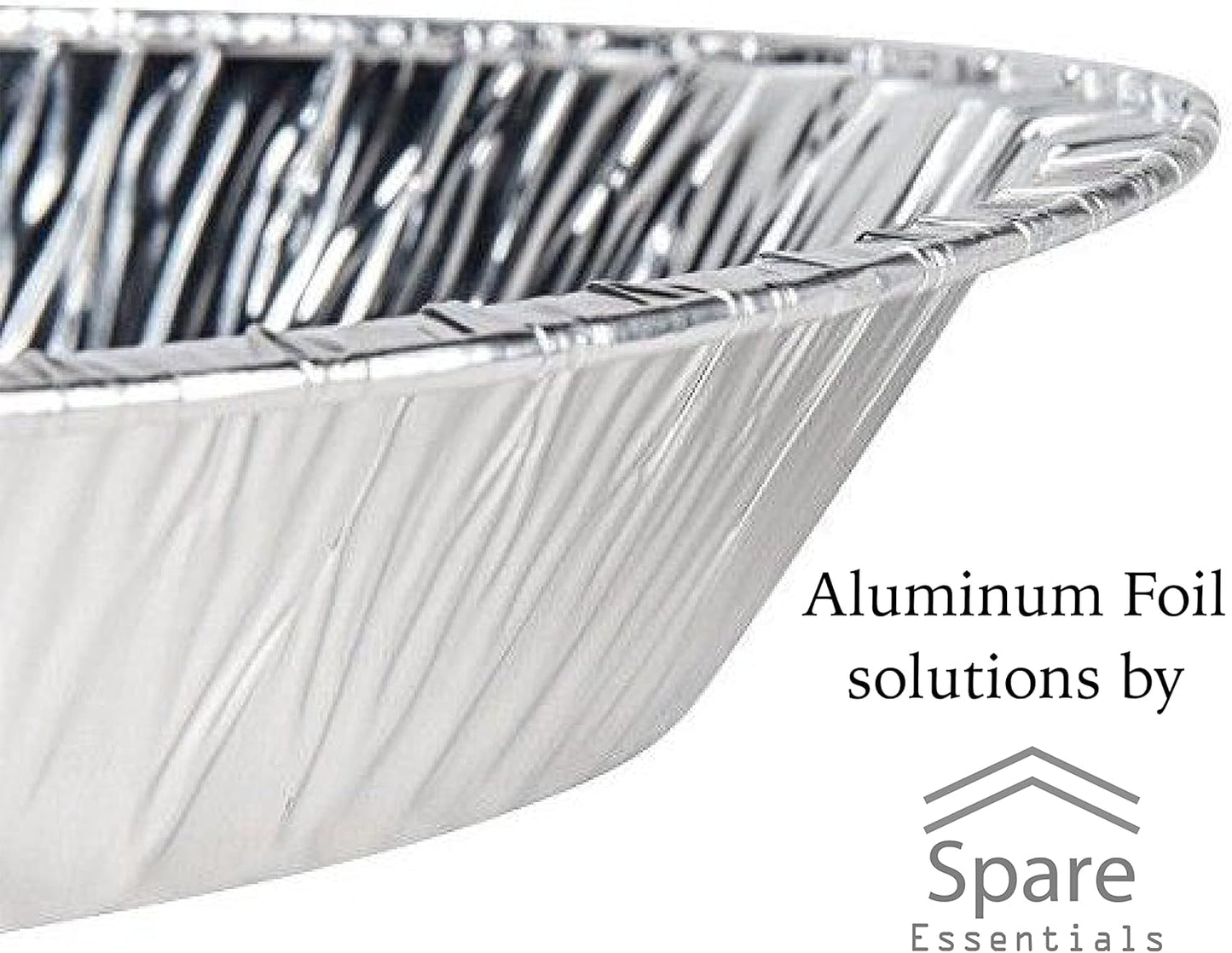 Aluminum Foil Pie Tins - 25 Pack Disposable Baking Pans | Round Foil Plates for Quiche, Tarts & Pies