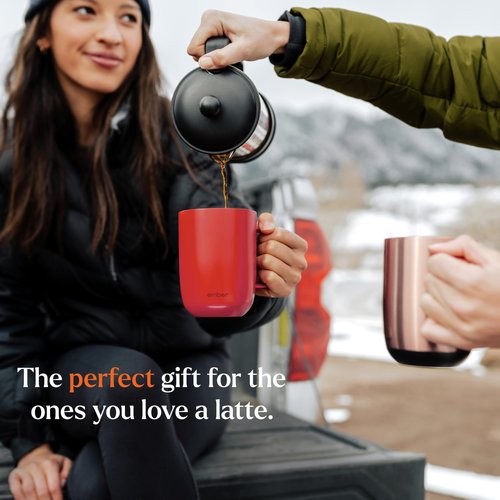 Ember Temperature Control Smart Mug 2, 14 Oz, App-Controlled Heated Coffee Mug with 80 Min Battery Life and Improved Design, Red
