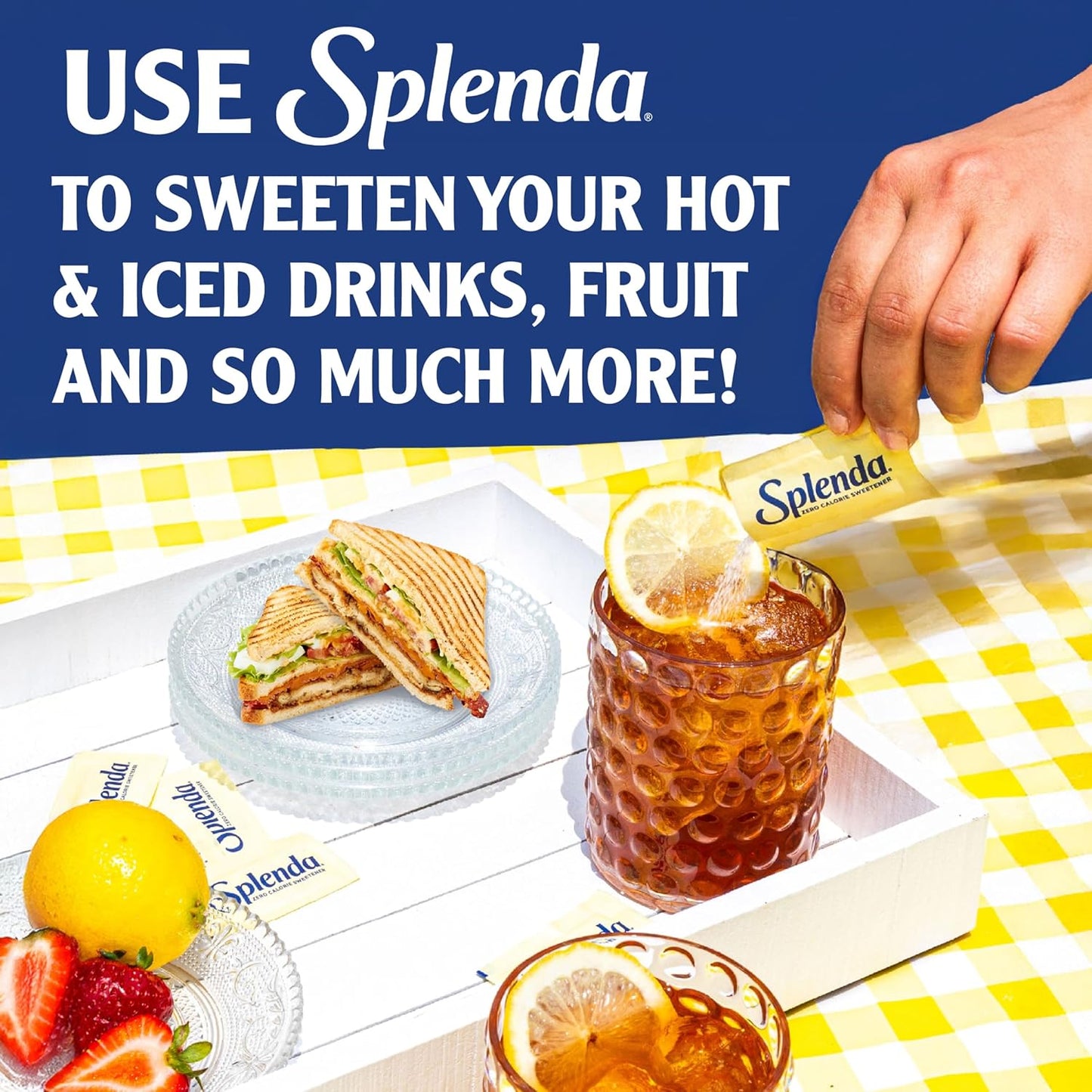 SPLENDA Zero Calorie Sweetener - 800 Packets for Guilt-Free Sweetening | Perfect for Baking