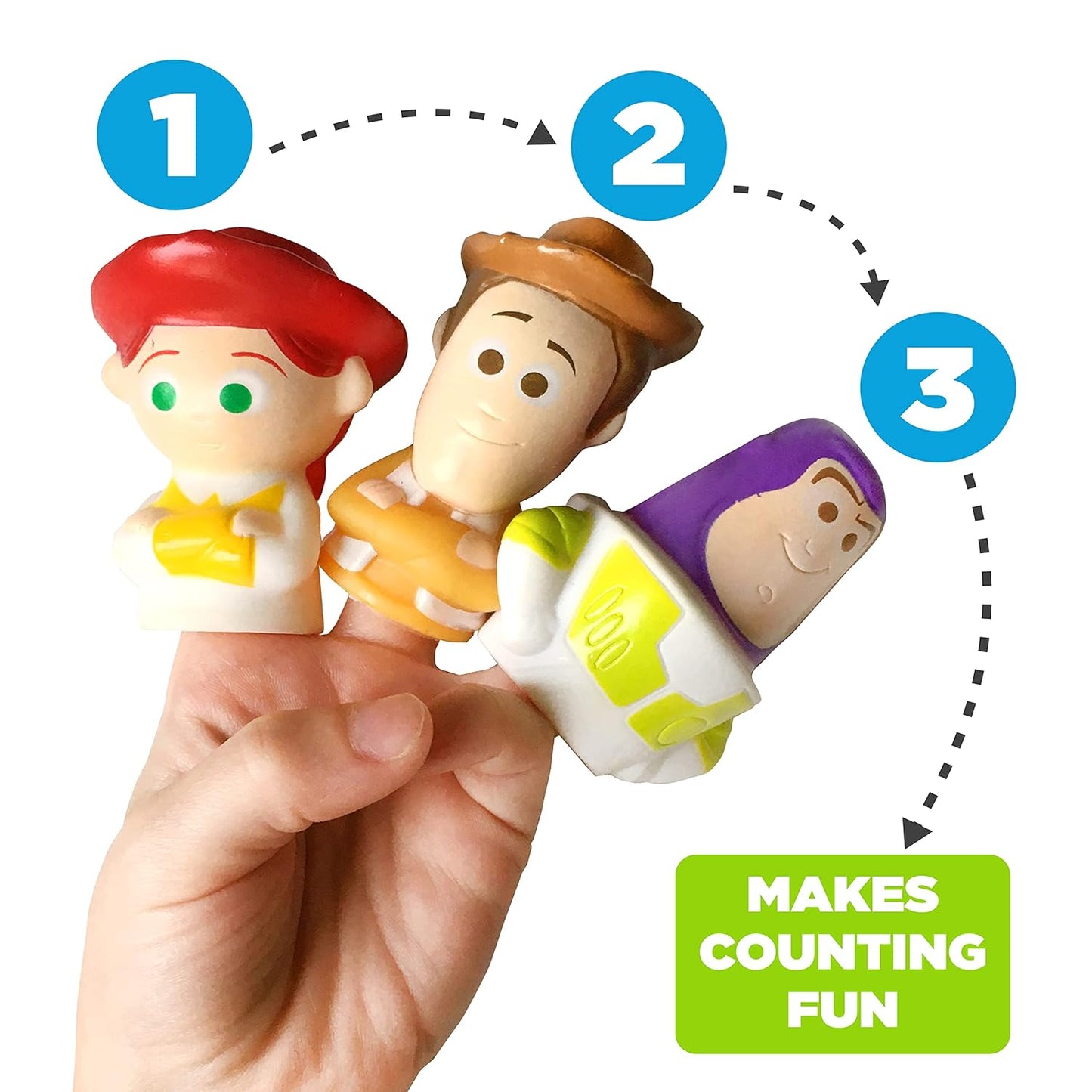 Toy Story Finger Puppet Set - 5 Educational Puppets for Playtime, Parties, and Bath Fun