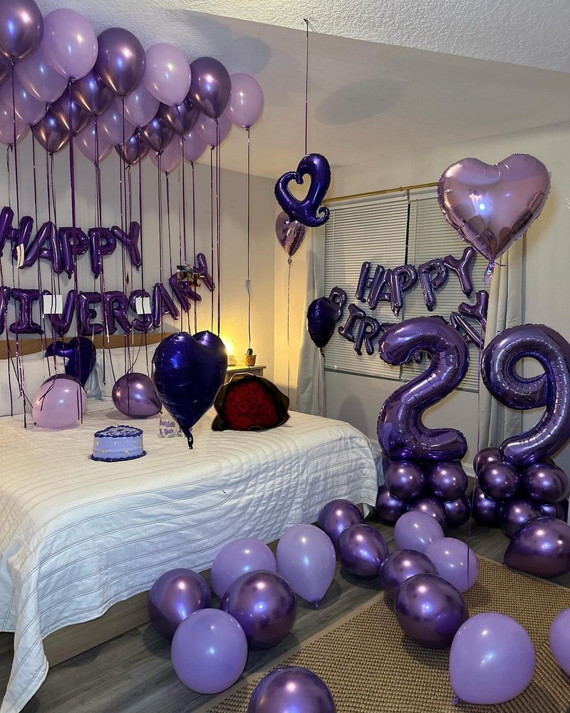 Purple Number 19 Balloon 40 inch, 19 Number Balloons, 19th Purple Birthday Decorations, 19 Year Old Girls Boys Party Supplies