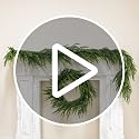 YIGETREE 2 Pack 8.9 Ft Norfolk Pine Garland - Real Touch Artificial Greenery, 270cm Each
