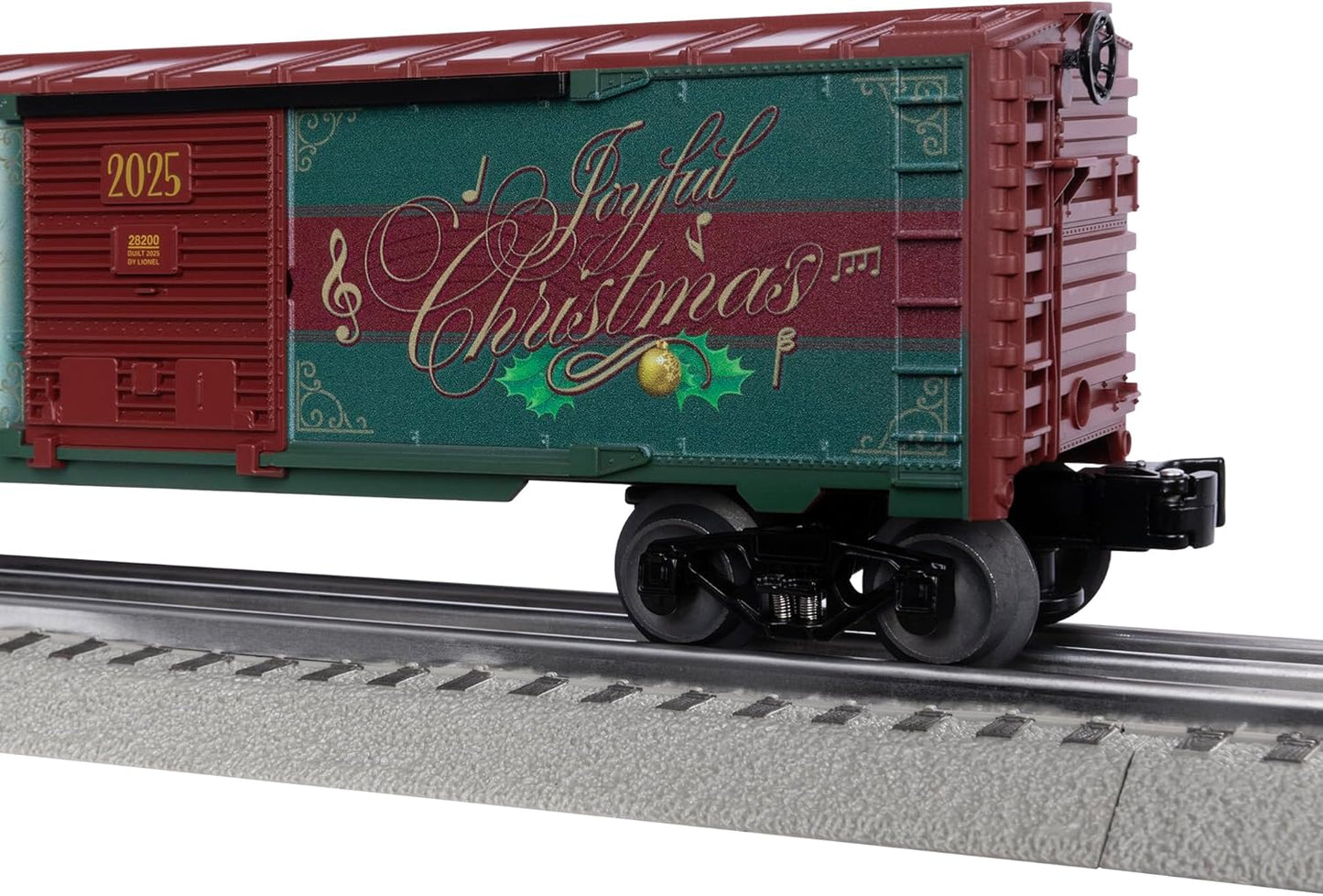 Lionel O Gauge Model Train Boxcar - 2025 Christmas Music Edition | Festive Holiday Decor