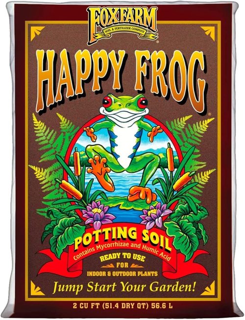 FoxFarm Potting Soil - Happy Frog 2 Cu. Ft. & Ocean Forest 12 Qt. | Premium Organic Blend