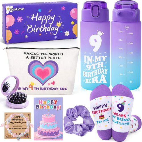 EccoCove 9 Year Old Girl Birthday Gifts – Birthday Gifts For 9 Year Old Girl, 9th Birthday Gift For Girls, Daughter, Niece, Granddaughter