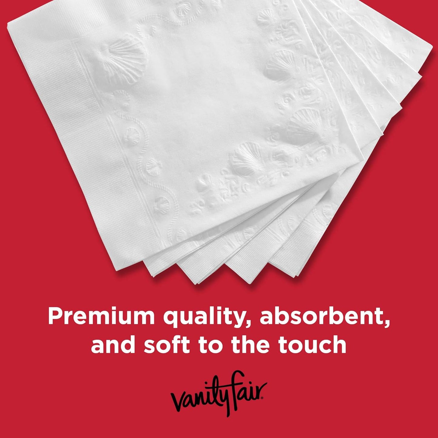 Vanity Fair Everyday Paper Napkins - Soft & Smooth Disposable Napkins | 200 Count for Daily Use
