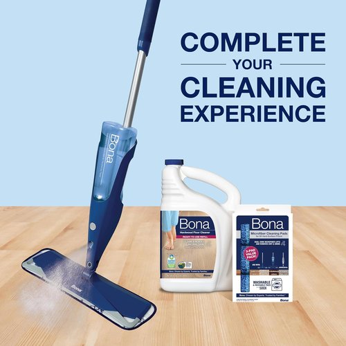 Bona Hardwood Floor Cleaner Refill - 96 Fl Oz - Unscented Residue-Free Solution for Wood Floors