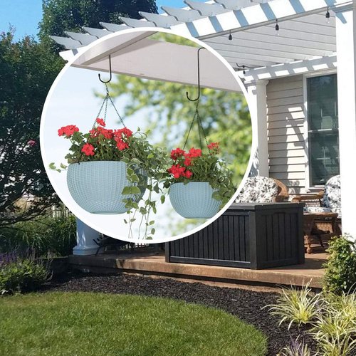 ESFUN Extra Large 12-Inch Heavy Duty S Hooks - Perfect for Hanging Plants, Kitchenware & More