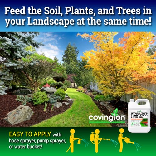 Covington Plant Food & Fertilizer Concentrate - Liquid Nutrient Solution for Indoor & Outdoor Plants (32 oz)
