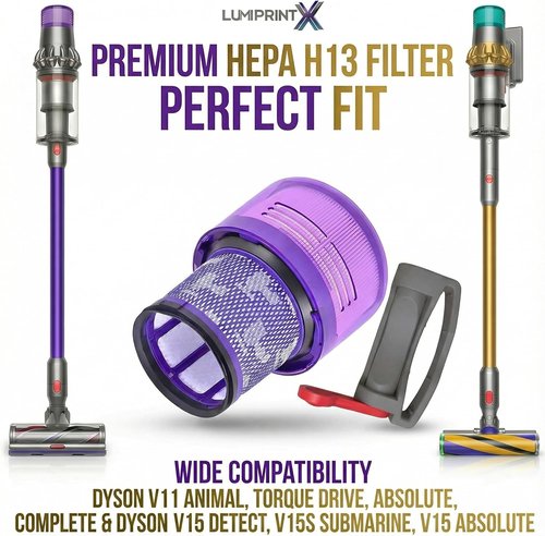 Dyson V11 HEPA Filter - 2-Pack Premium Replacement for V11, V15, and V15 Absolute Models