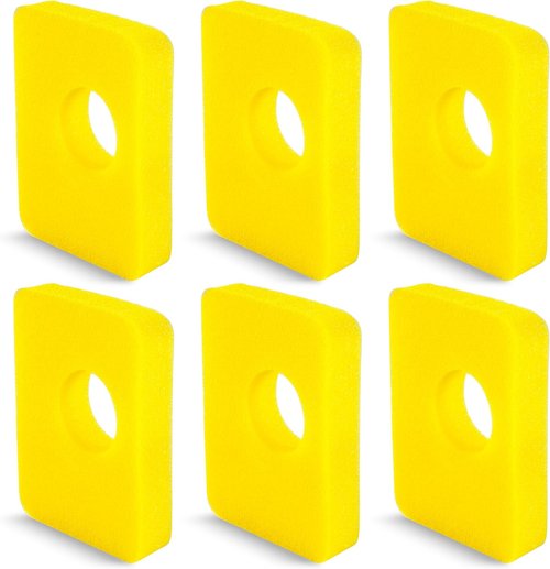 BlueStars Air Cleaner Foam Filter - 6 Pcs Compatible with 09P602, 09P702, 550e-550ex Series
