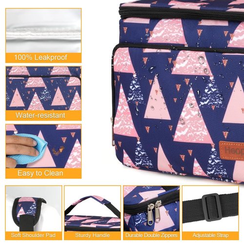 Coreskin Insulated Lunch Box for Adults, 15L Leakproof Cooler Bag with Multi Pockets, Adjustable Strap, Ideal for Work, Beach & Picnic