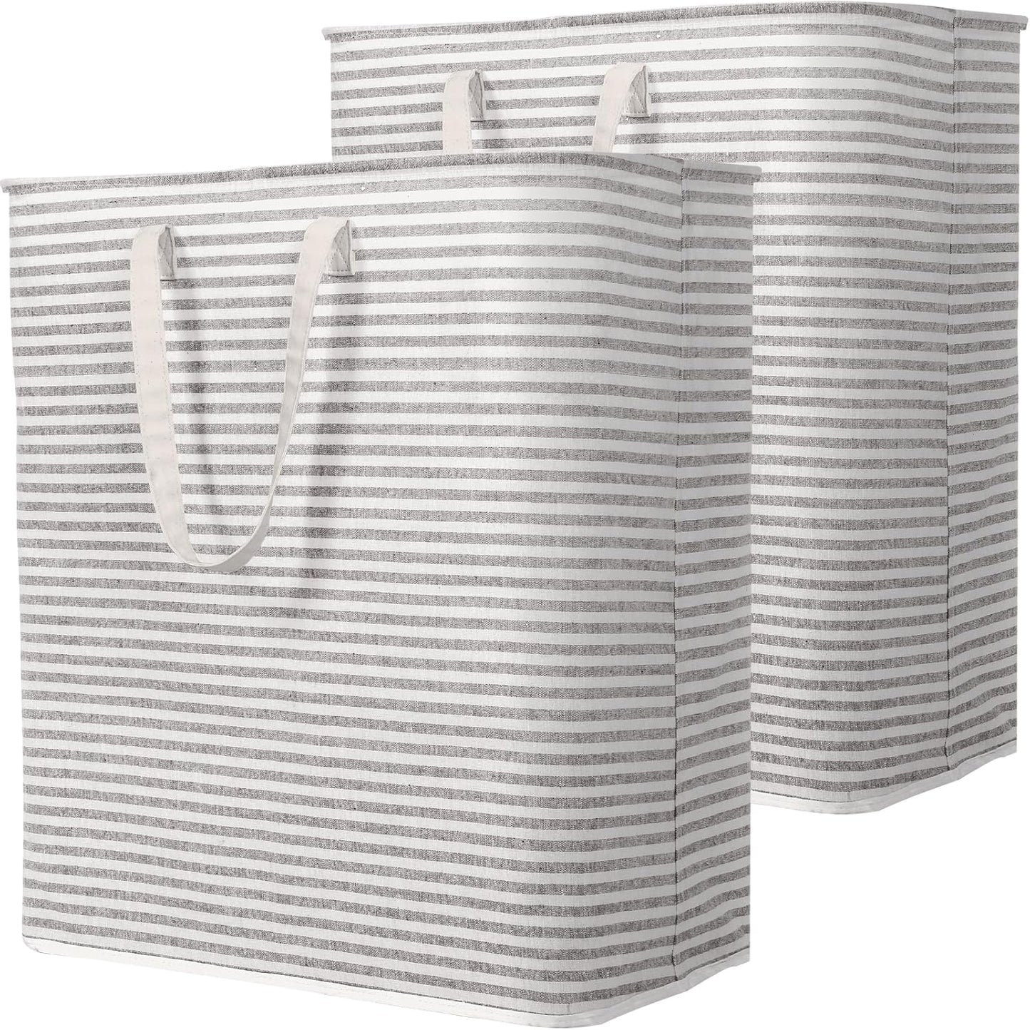 Lifewit Laundry Basket - 100L Collapsible Hamper with Reinforced Handles | Waterproof Design in Grey