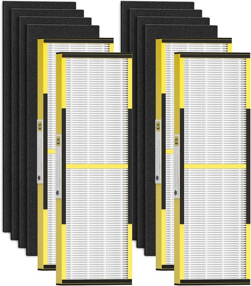 G-Guardian HEPA Filter B Replacement - 4-Pack with 8 Carbon Pre-Filters for AC4825 Series