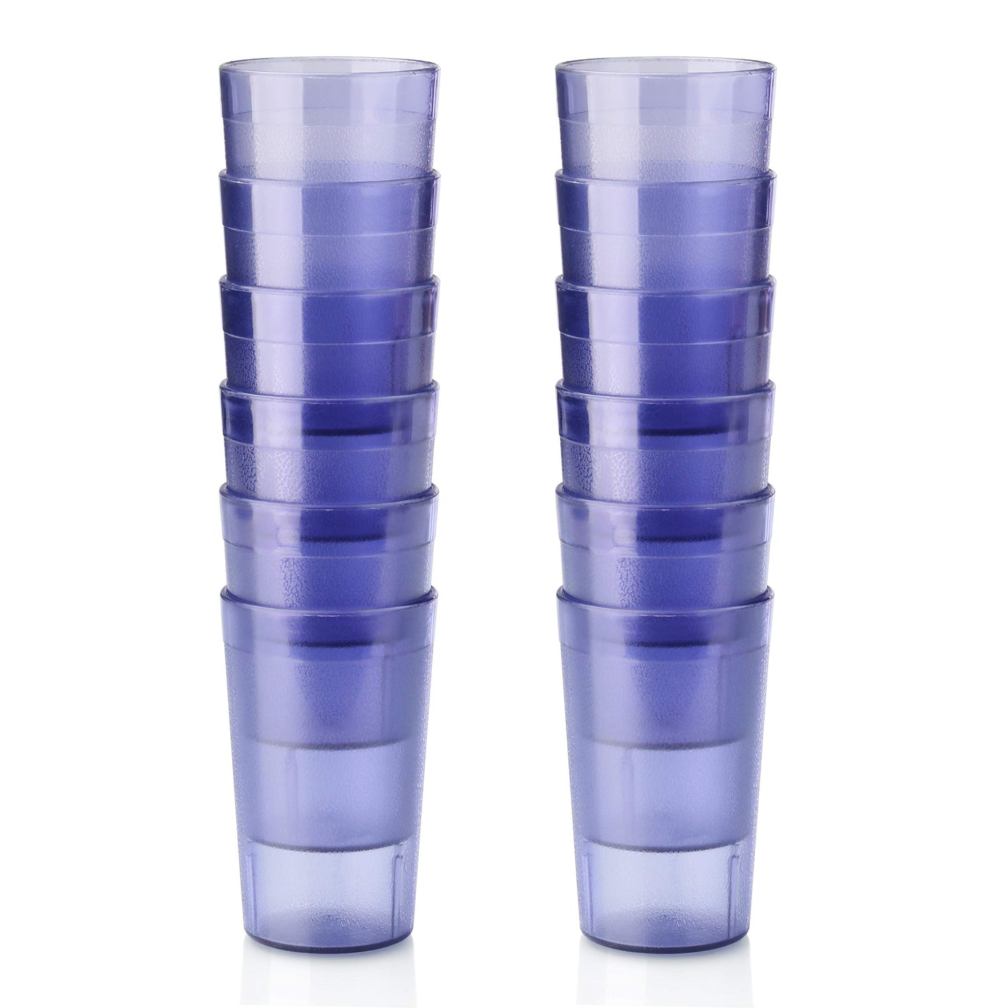 New Star Foodservice Restaurant-Grade Polycarbonate Beverage Tumblers, 5 oz, Blue, Set of 12