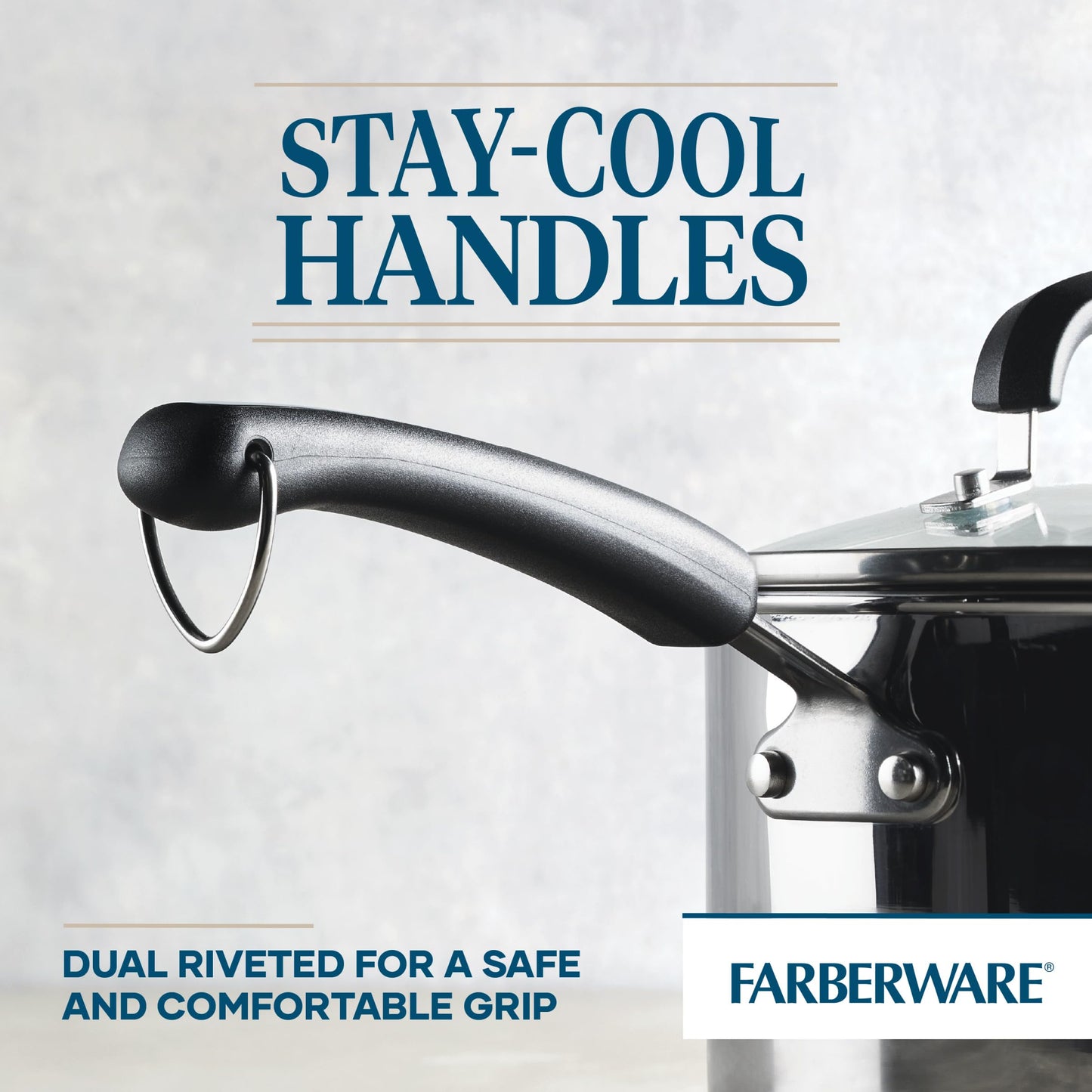 Farberware Brilliance Stainless Steel Saucepan/Saucepot with Glass Lid, 3 Quart, Dishwasher Safe and Induction Ready, Compatible with All Cooktops, Stainless Steel