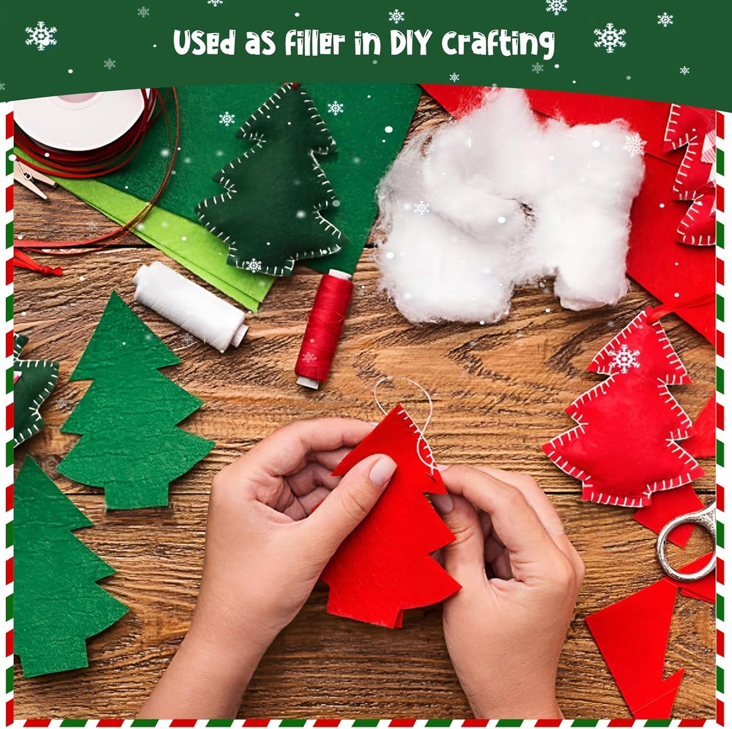 Skiennix Christmas Fake Snow - 9.2oz Fluffy Artificial Snow for DIY Decor & Winter Displays
