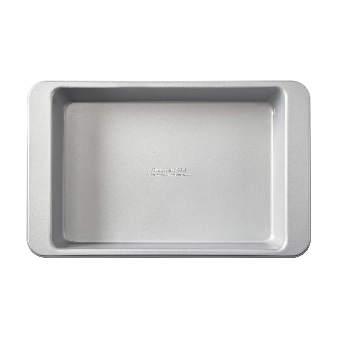 KitchenAid Nonstick Swiss Engineered Aluminized Steel Cake Pan, Dishwasher Safe, Silver, 9 x 13 Inch