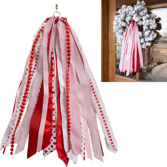 Regine Switzerland Wreath Ribbon Set - Premium Decorative Bows & Assorted Ribbons for Indoor/Outdoor Use - Perfect for Valentine's Day