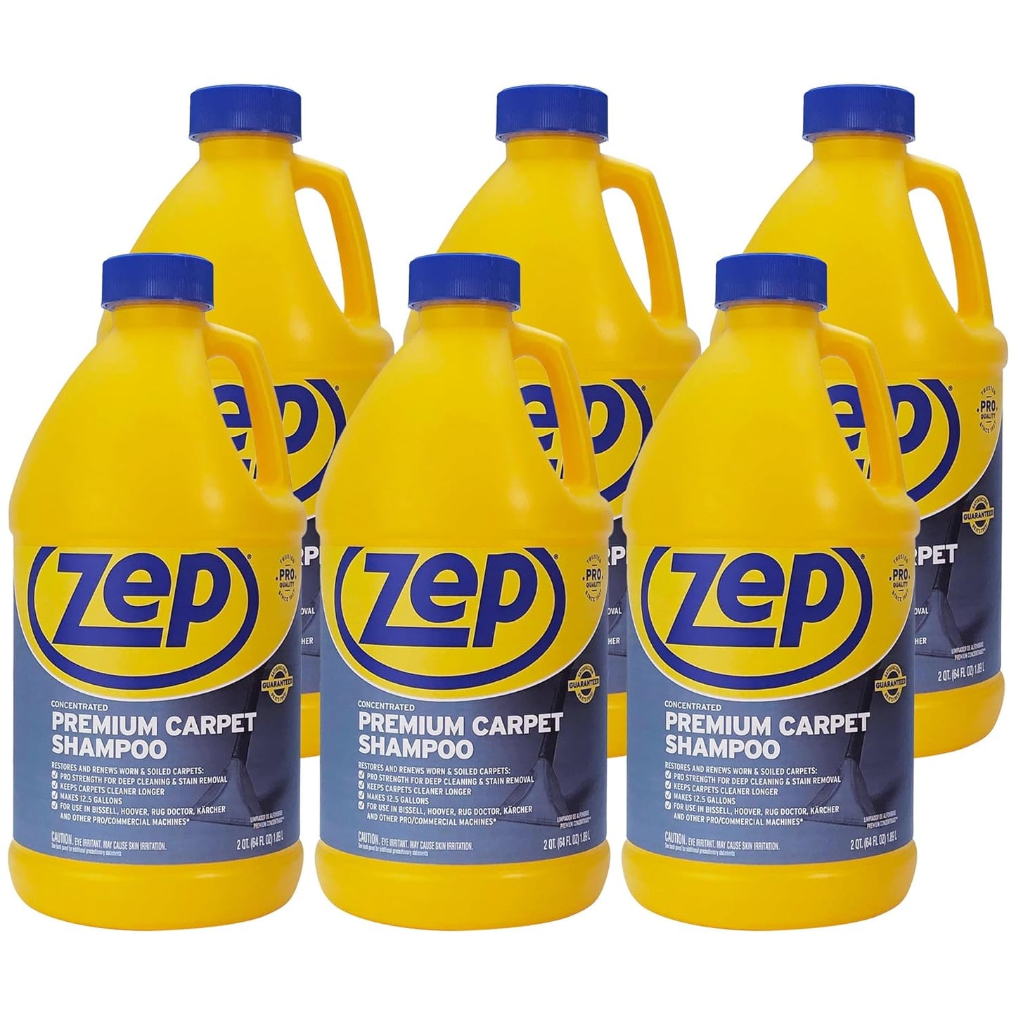Zep Shampoo - Premium Carpet Cleaner - 64 Oz Bottle for Deep Cleaning and Stain Removal