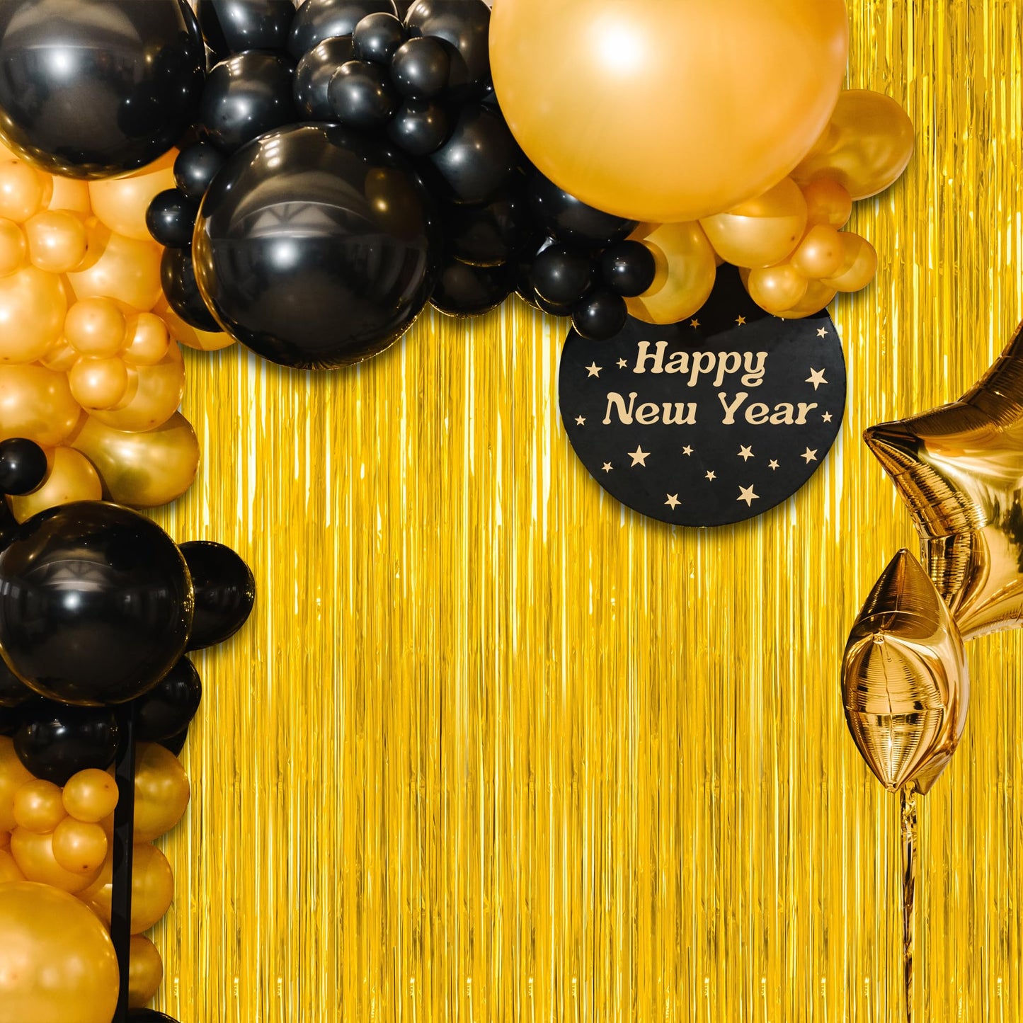4 Pack 2026 Graduation Party Decorations, 3.28 x 7.05 Feet Gold Grad Curtains, Metallic Gold Backdrop Curtain Class of 2026 Backdrop Party Streamer, Congrad Backdrop Grad Decor 2026